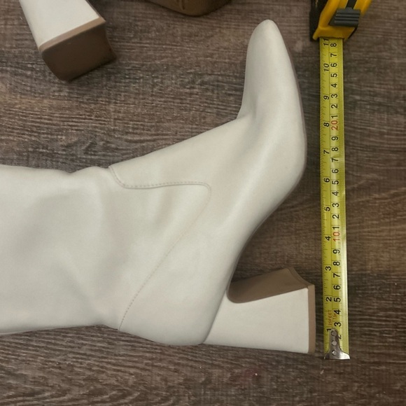 Abercrombie and Fitch “Valerie” 9.5 block hero Y2K vibe vegan leather boots EUC - Picture 8 of 16